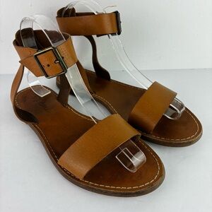 Madewell Boardwalk Ankle Strap Leather Sandals